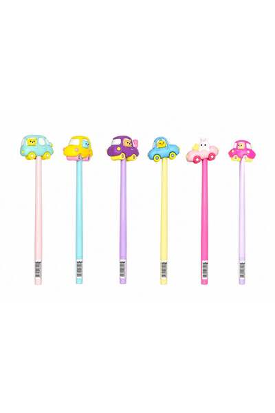 Generic Multi Color Car Top Gel Pen Set – Assorted Cute Character Design Smoo...