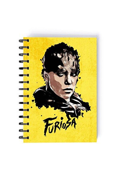 Generic Madmax Quote Printed Spiral A5 Notebook Pink/Blue/White