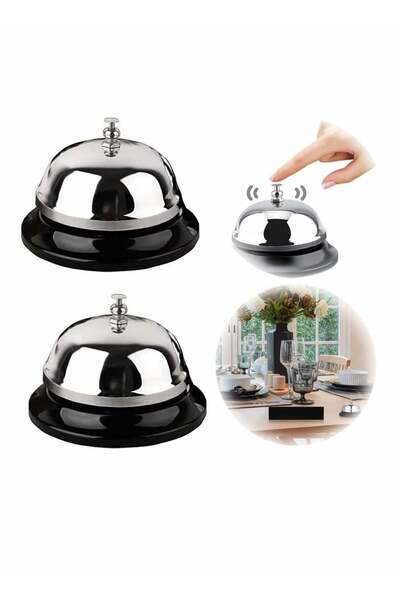 Generic Durable Reception Call Bell - Chrome Finish, Metal Anti-Rust, Perfect...