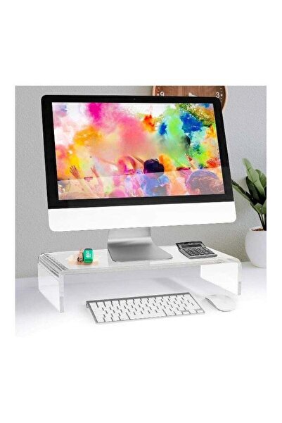 Generic Clear Acrylic Stand Riser For Pc Computer Monitor/Laptop And Tv (50Cm...