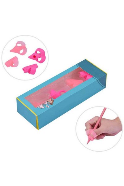 Generic 4pcs Ring Pencil Grips Eco Friendly Soft Silicone Pencil Holders Writ...