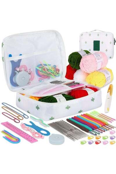 Generic Crochet Kit for Beginners & Adults, 59PCS Complete DIY Crochet Starte...