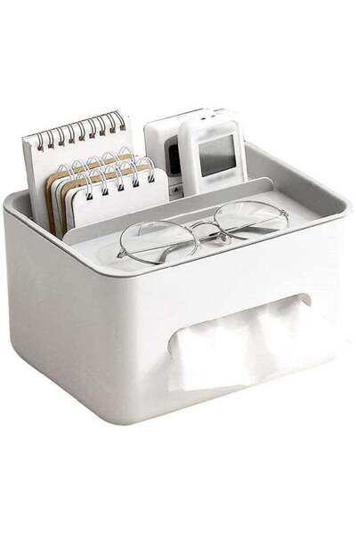 Generic Desk Organizer, Tissue Box Cover Paper Holder Desk Storage Box for Li...