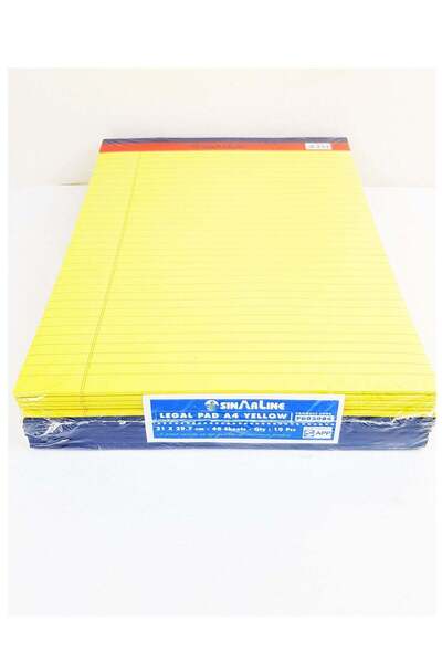 Generic 10-Piece A4 Size Legal Pad Yellow Sheets