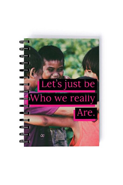 Generic Spiral A5 Notebook Inspirational Quote Motivations Be who you are Sch...
