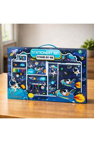 Generic Space Astronaut Stationery Set for Kids, Cartoon Universe School Supp...