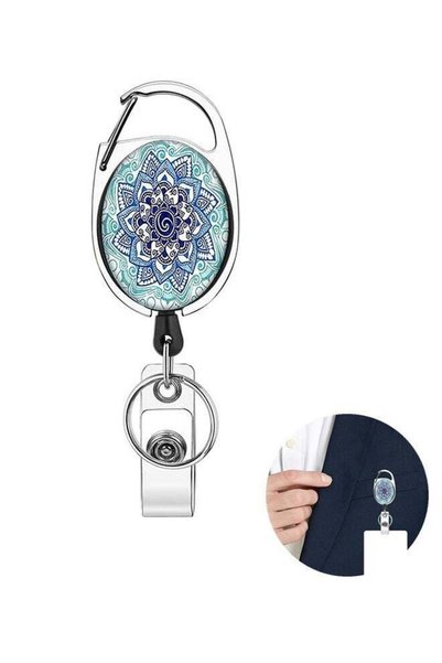 Generic Retractable Silica Gel Badge Reel with Swivel Alligator Clip, Crystal...