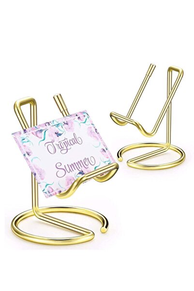 Generic Metal Business Card Holder for Desk, Cell Phone Stand, Name Cards Dis...