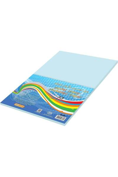 Generic FIS Pastel Color Photocopy Paper, 100 Sheets, 80 gsm, A3 Size - Paste...