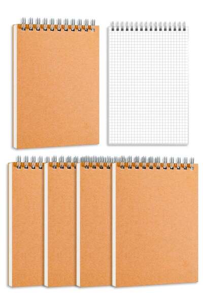 Generic EYSOO B5 Spiral Notebooks 4 Pack Grid Notepads 80 Sheets / 160 Pages ...