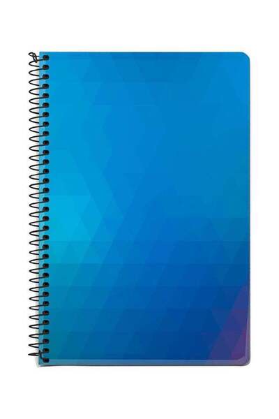 Generic Ocean Prism A5 Spiral Notebook Blue