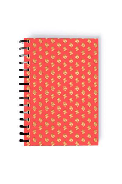 Generic Spiral A4 Notebook Pattern Cute Fruits Strawberry Pink Aesthetics