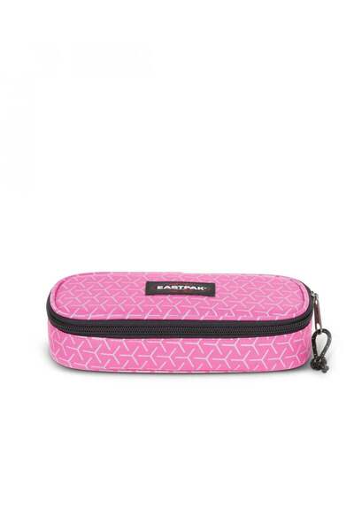 Generic Oval Single Hard Pencil Case - Refleks Metal Pink
