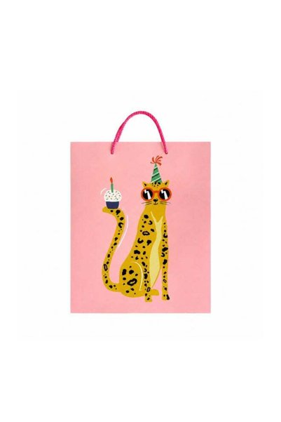 Generic Party Leopard Gift Bag - Pink