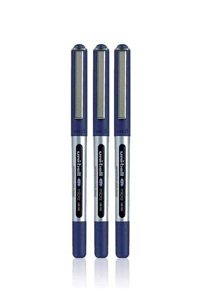 Generic UNI-BALL Eye UB150 0.7mm Micro Rollerball Pen | Blue Ink, Pack of 3