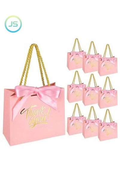 Generic 9 Pack Thank You Gift Bags，with Handles 5.5 x 2.4 x 4.7 Inches Small ...
