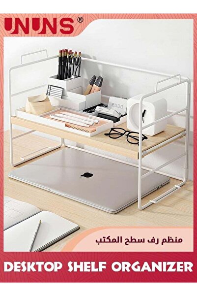 Generic Desktop Bookshelf,Simple Bookshelf,Desktop Shelf Organizer,Wooden Nat...