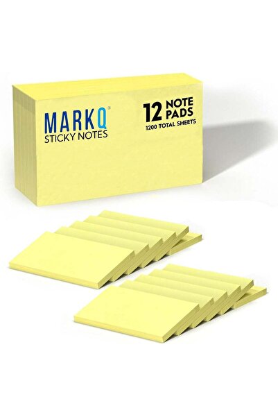 Generic Sticky Notes 3x5 Inches – Canary Yellow 75x125mm Self-Stick Notes, St...