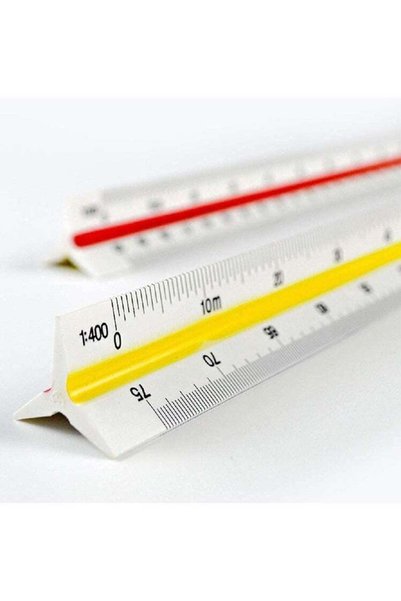 Generic 1-Price Triangular Ruler For Students And Land Surveying