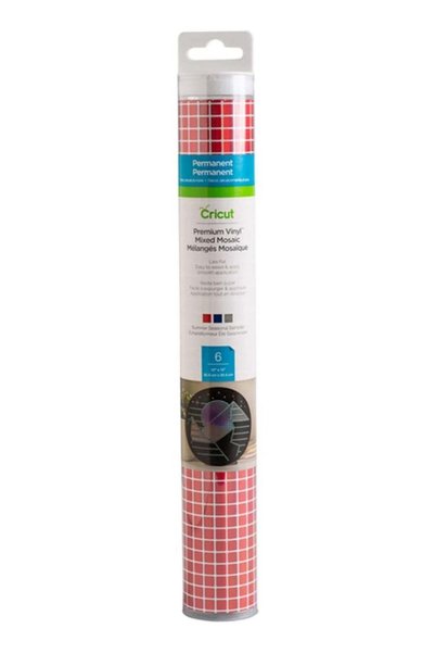 Generic Cricut Premium Vinyl Permanent Mosaic Mix Summer 12x12" 6-Sheets