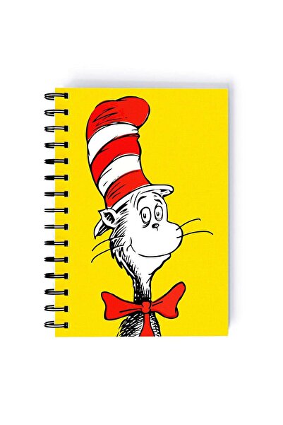 Generic Dr Seuss Quote Printed Spiral A5 Notebook Beige/Black/Pink