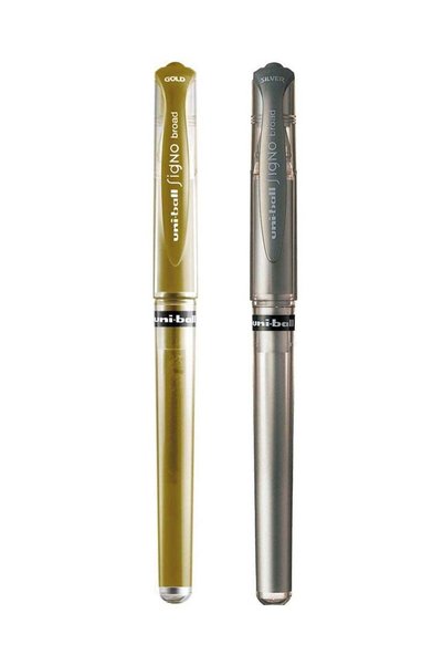 Generic 2-Piece Signo Broad Gel Pen Multicolour