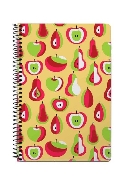 Generic Modern Apple A5 Spiral Notebook Multicolour