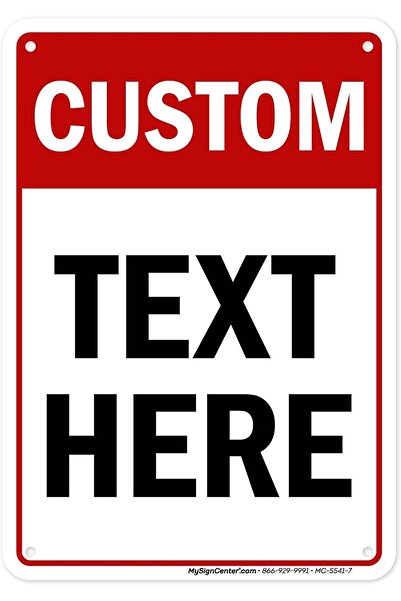 Generic ARS® Custom Sign - 7x10 Inches, Rust Free Aluminum, Indoor/Outdoor Use