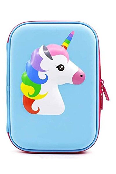 Generic 1pcs Cartoon Unicorn Pencil Case EVA Pen Pouch Stationery Box Anti-Sh...