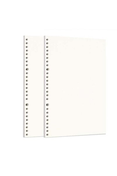 Generic Zelten 2 Pack B5 120 Sheets/240 Pages Blank Loose Leaf Punched Paper ...
