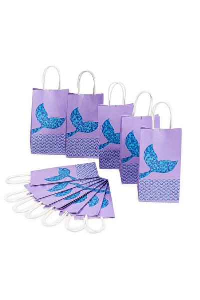 Generic 10 Pack Mermaid Party Gifts Bags Paper Candy Treat Gift Bags for Kids...