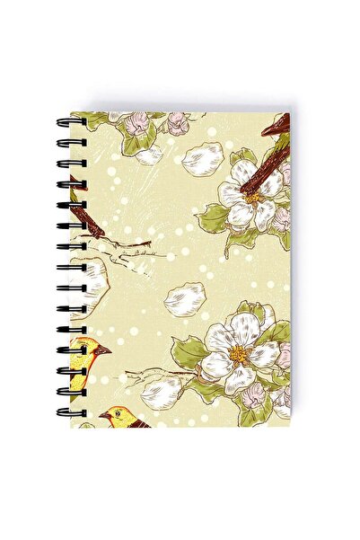 Generic Birds Printed Quality Rectangle Spiral A5 Notebook Multicolour