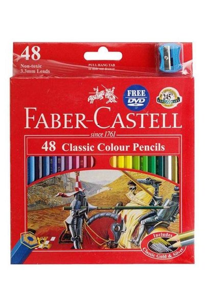 Generic 48-Piece Classic Colour Pencil Set Multicolour