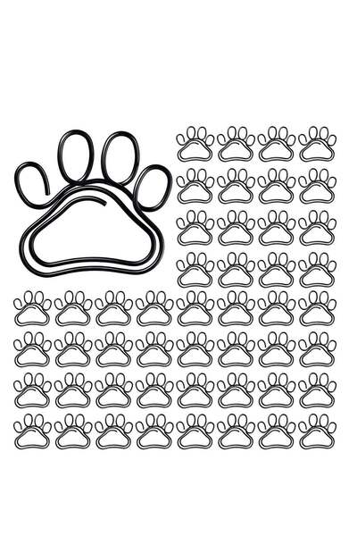 Generic 50 Adorable Paw Paper Clips - Cute Dog Shape Paperclips for Work, Sch...