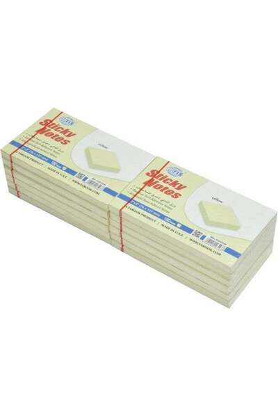 Generic FIS Sticky Notes, Yellow, 3 x 5 Inch, 100 Sheets, Pack of 12 Yellow