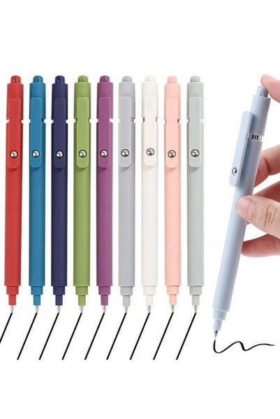 Generic Gel Pens,10pcs 0.5mm Quick Dry Black Ink Fine Point Smooth Writing Pe...