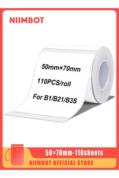 Generic B3S/B21/B2/B1 Label Maker Tape White Label Waterproof Thermal Label P...