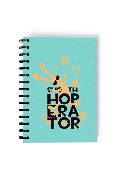 Generic Spiral A5 Notebook Bunny Funny Animal Smooth Operator Blue