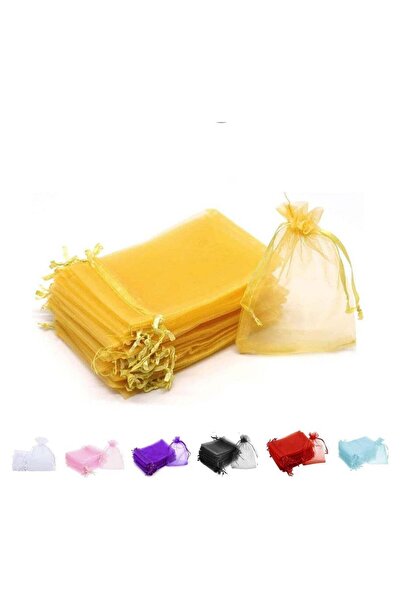 Generic 100 Pieces Organza Bags with Drawstrings | 7 X 9 cm Organza Bags for ...