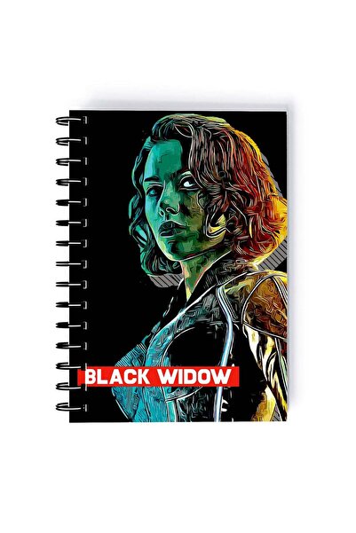 Generic Spiral A5 Notebook Black Widow Scarlet Johansson Natasha Romanoff Mar...