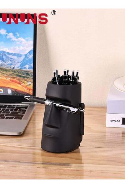 Generic Pen Holder For Desk,Pencil Holder With Glasses Holder,Makeup Brush Ho...