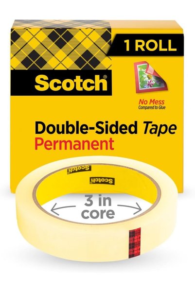 Generic Scotch Double Sided Tape 665, 3/4 inch x 1296 inch (36 Yards) Permane...