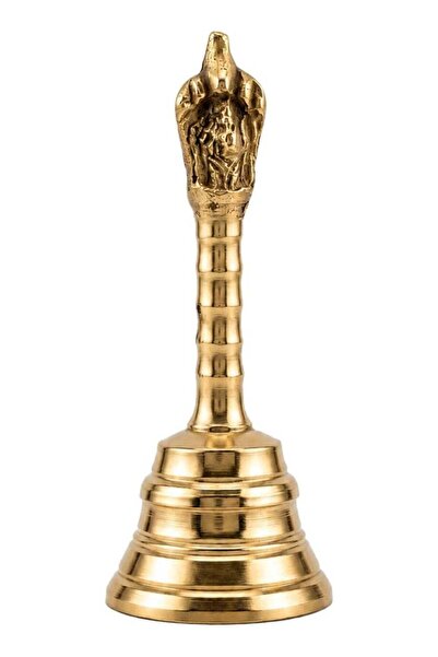 Generic GINI Brass Ghanti for Puja Arti Prayer | Brass Pooja Bell for Temple ...