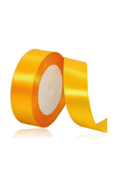 Generic Golden Yellow Satin Ribbon 24mm x 25yd Fabric Polyester Ribbon for Gi...