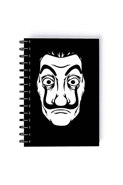Generic Spiral A5 Notebook Money Heist La Casa De Papel Netflix Anonymous Mask