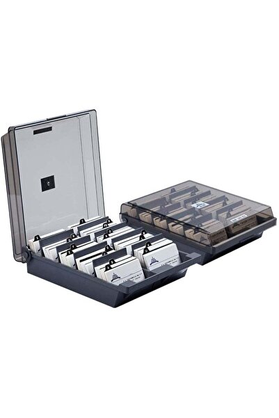 Generic karteikarten box,1000 Card Capacity Business Cards Storage Box with A...