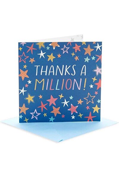 Generic Thanks A Million - Square UK Greeting Cards