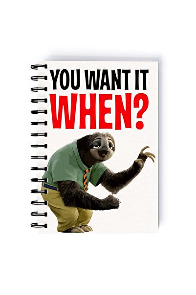 Generic Zootopia Friends Nick And Lt Judy Printed Spiral A5 Notebook Purple/G...