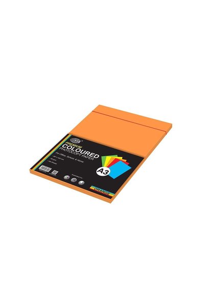 Generic FIS Premium Color Photocopy Paper, 100 Sheets, 80 gsm, Premium Orange...