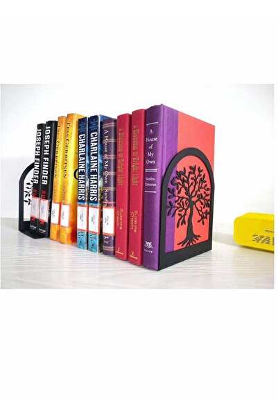 Generic Heavy Duty Black Metal Bookends Non Skid Book Support for Home Office...